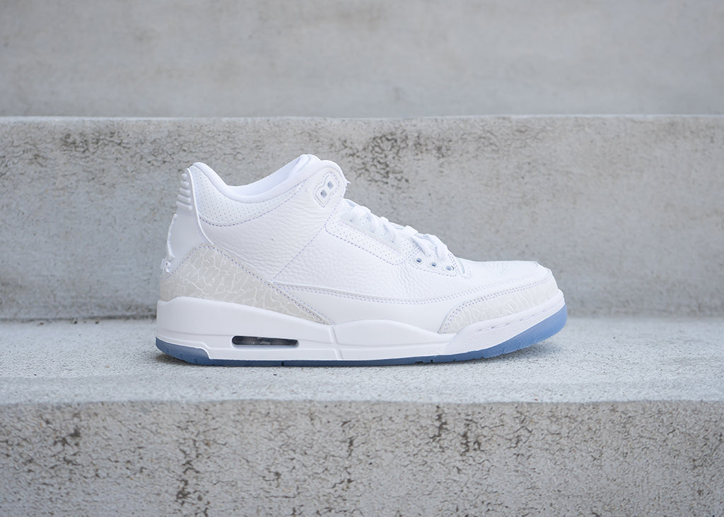 Jordan 3 triple white on sale