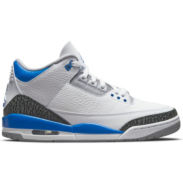 Nike Men's Air Jordan 3 Retro Racer Blue, White/Black