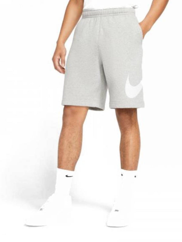 Nike - Men - Club Sweat Short - Dk Grey Heather/White