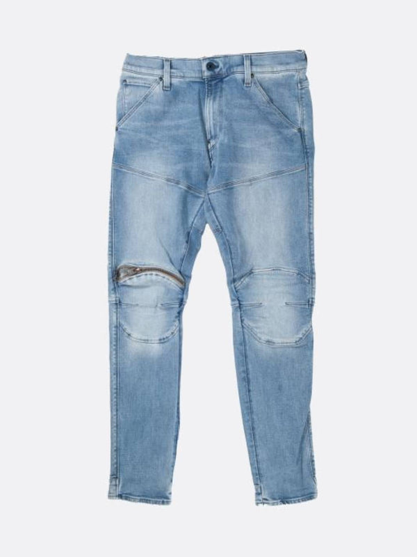 G-STAR INC - Men - 5620 3D Zip Skinny Jean - Light Indigo Aged