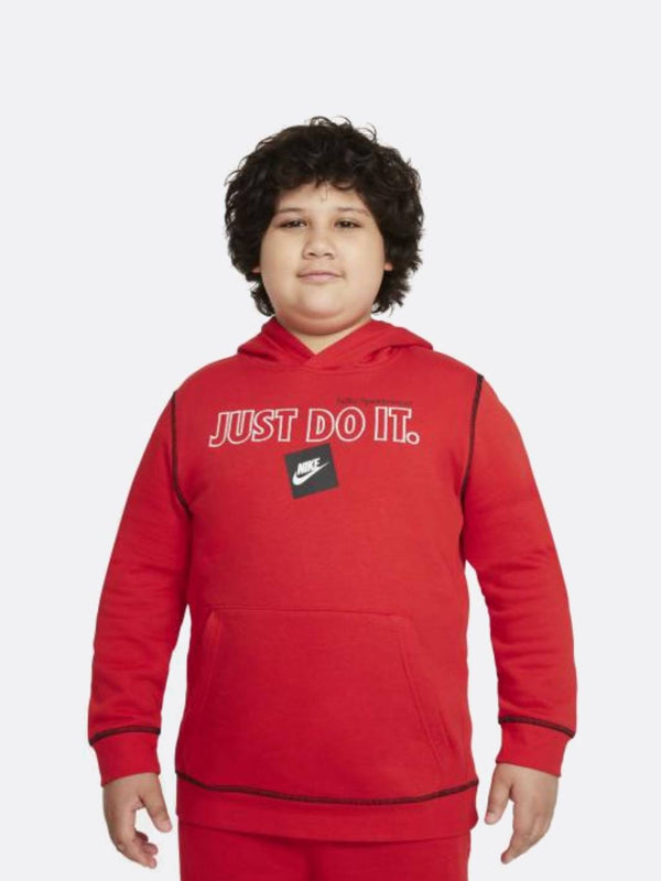 Nike - Boy - JDI Pullover Hoodie - University Red/Black
