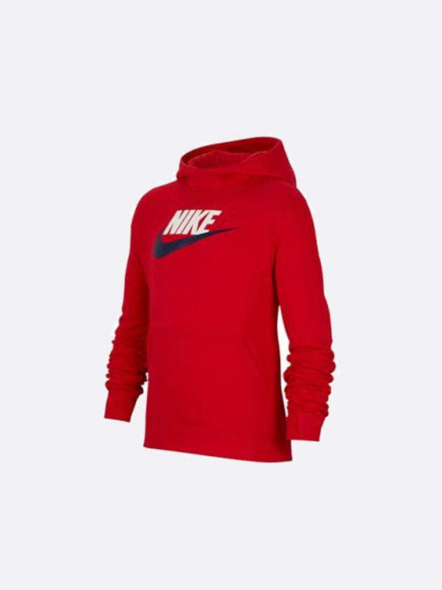 Nike Boy Po Hoodie Club Flc Hbr University Red