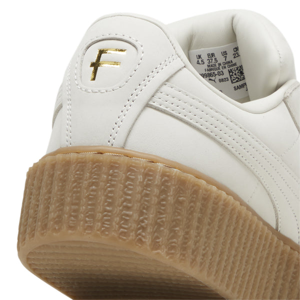 PUMA - Women - Fenty Creeper Phatty Nubuck - Warm White/Gold Gum