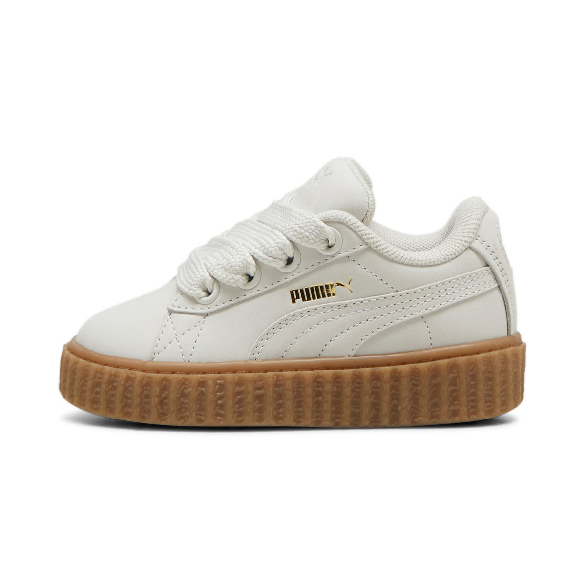 PUMA - Girl - TD Creeper Phatty Nubuck - Warm White/Gold Gum 
