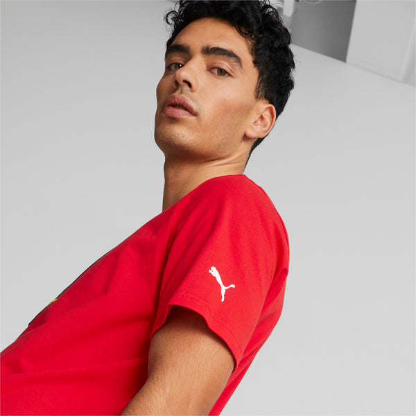 PUMA - Men - Ferrari Race Big Shield Tee - Red