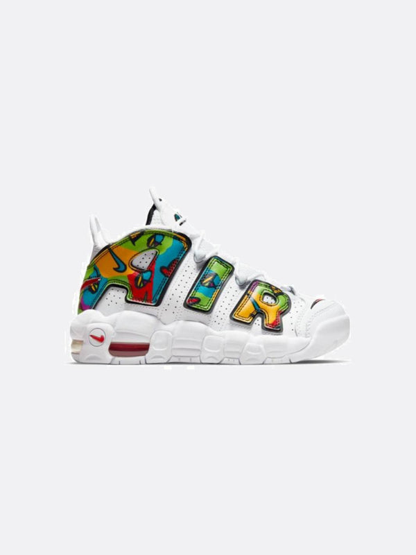 Nike - Boy - GS Air More Uptempo - White/University Red/Black