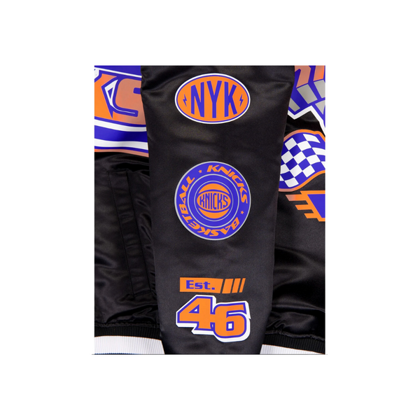 NEW ERA - Men - NY Knicks Rally Jacket - Black/Royal Blue/Orange