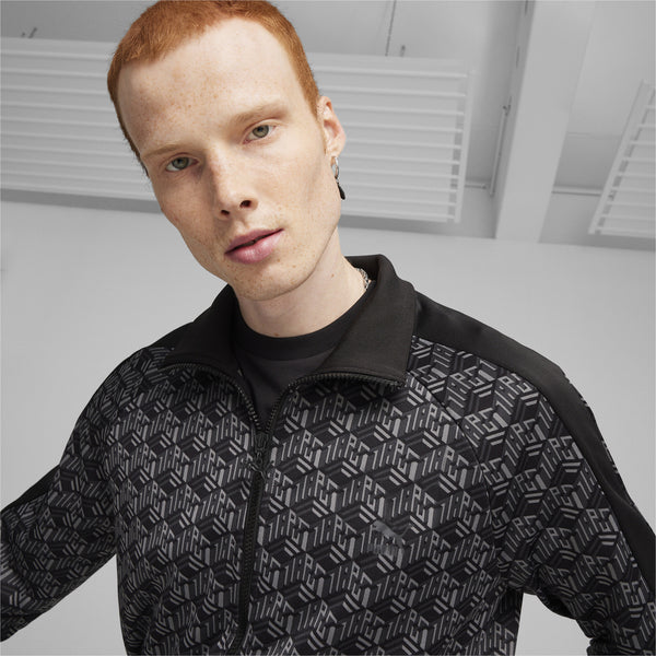 PUMA - Men - T7 AOP Straight Track Jacket - Black