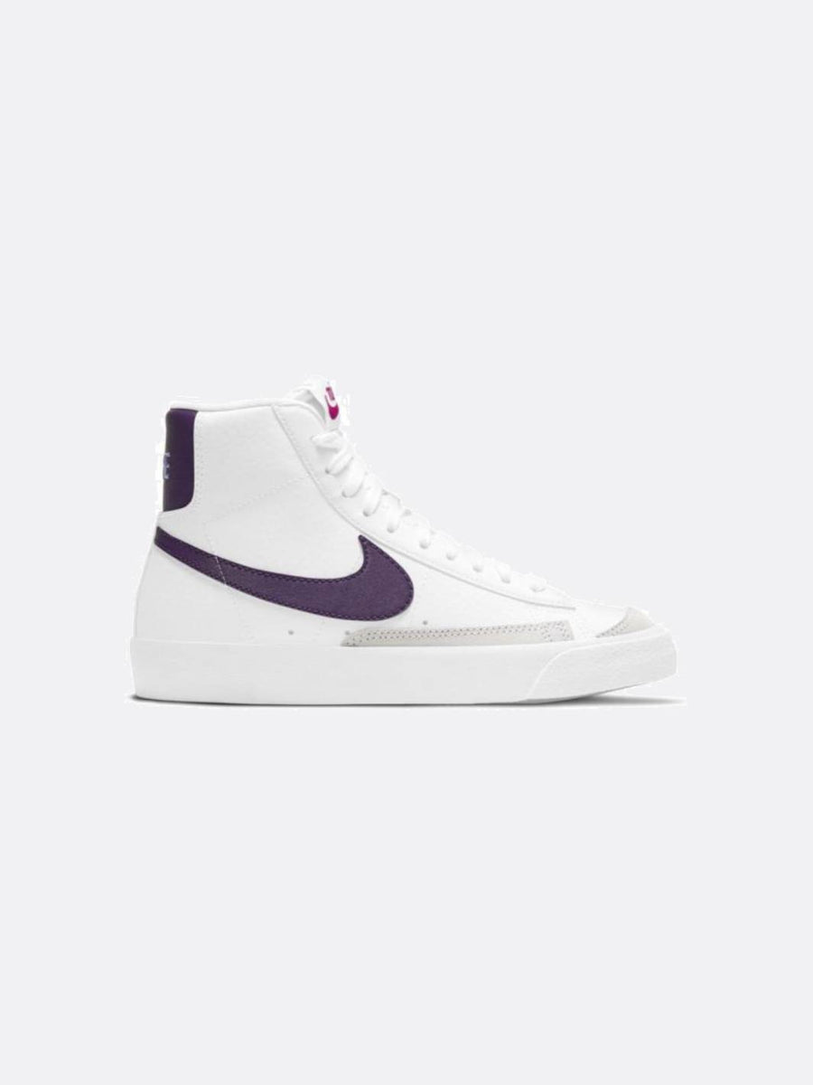Nike - Boy - GS Blazer Mid 77 - White/Eggplant – Nohble