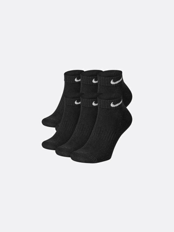 Nike - Accessories  - Everyday Cushion Low Socks (6pk) - Black/White