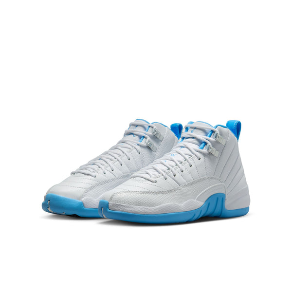 Jordan - Boy - GS Air Retro 12 - White/University Blue/Metallic Silver