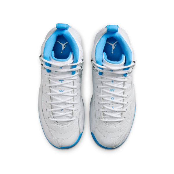 Jordan - Boy - GS Air Retro 12 - White/University Blue/Metallic Silver