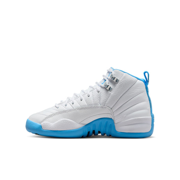 Jordan - Boy - GS Air Retro 12 - White/University Blue/Metallic Silver