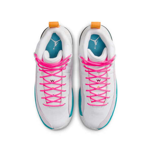 Jordan - Girl - GS Retro 12 - White/Vapor Green/Photon Dust