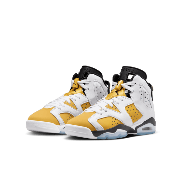 Jordan - Boy - GS Retro 6 - White/Yellow Ochre/Black