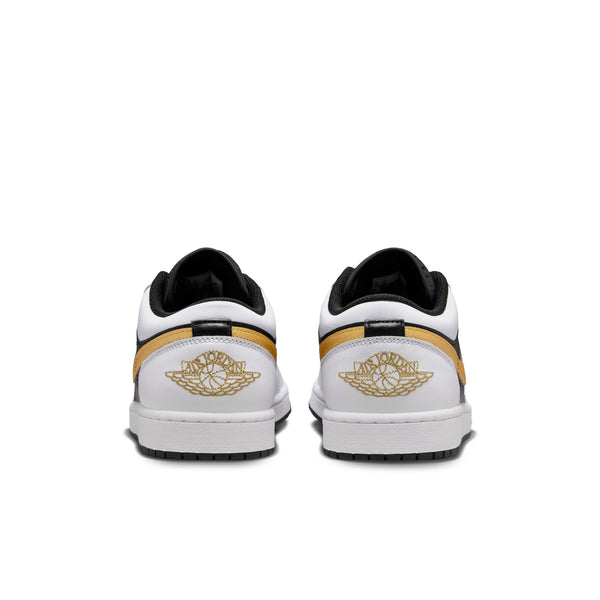 Jordan - Men - Air Jordan 1 Low - White/Metallic Gold/Black