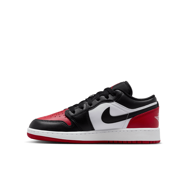 Jordan - Boy - GS Air Jordan 1 Low - White/Black/Varsity Red