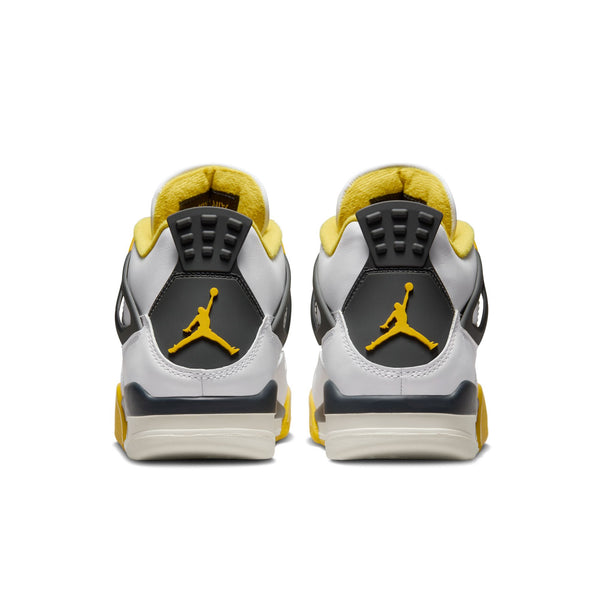 Jordan - Women - Retro 4 - White/Coconut Milk/Vivid Sulfur