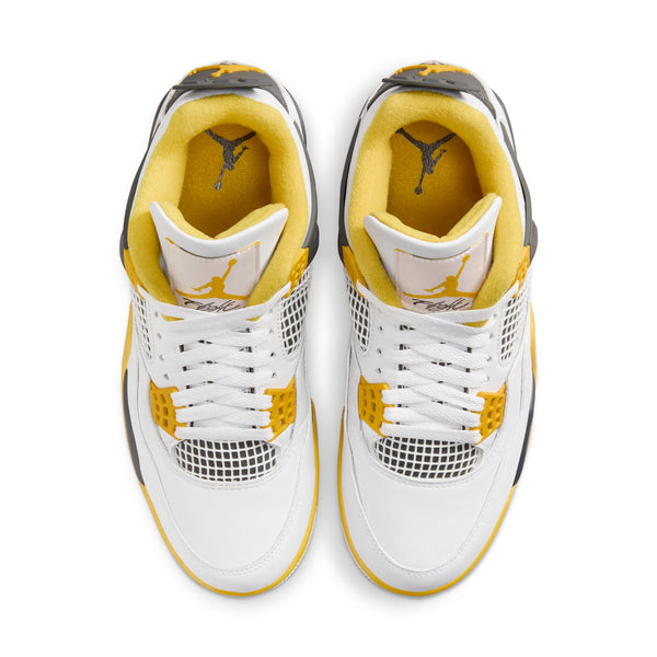 Jordan - Women - Retro 4 - White/Coconut Milk/Vivid Sulfur