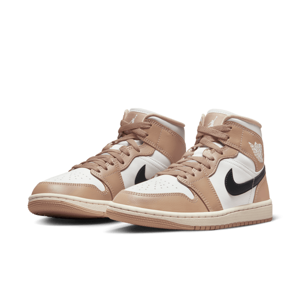 Jordan - Women - Air Jordan 1 Mid - Sail/Black/Desert