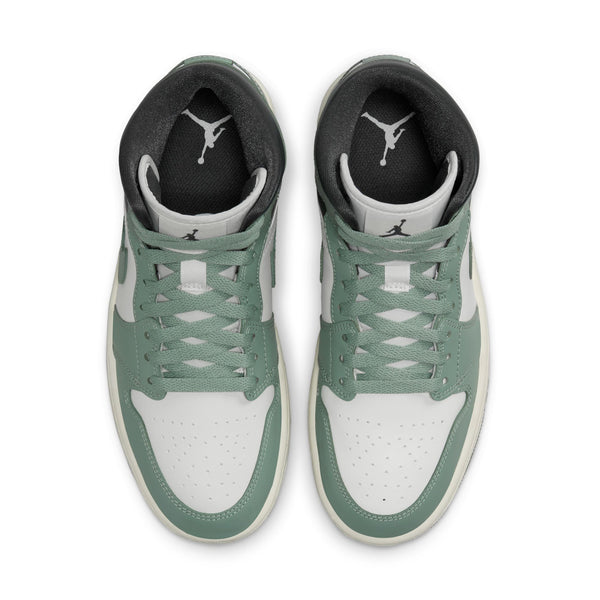 Jordan - Women - Air Jordan 1 Mid - Sail/Jade Smoke/Anthracite