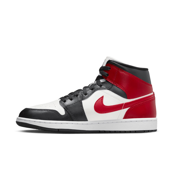 Jordan - Women - Air Jordan 1 Mid - Sail/Gym Red