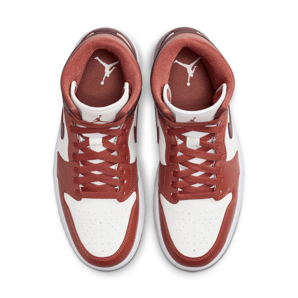 Jordan - Women - Air Jordan 1 Mid - Dusty Peach/Night Maroon