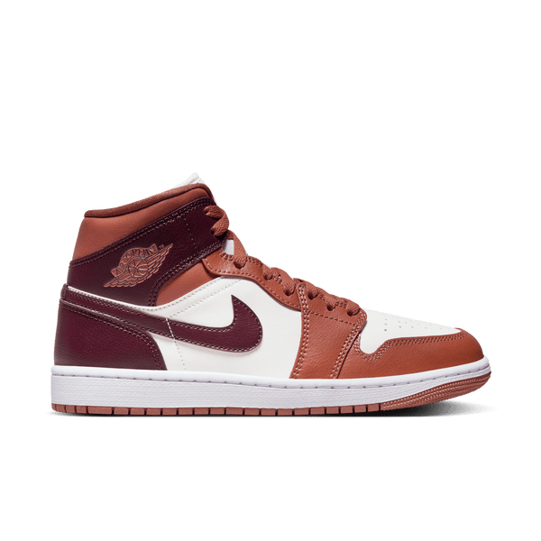 Jordan - Women - Air Jordan 1 Mid - Dusty Peach/Night Maroon