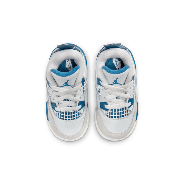 Jordan - Boy - TD Retro 4 - Off White/Military Blue/Grey