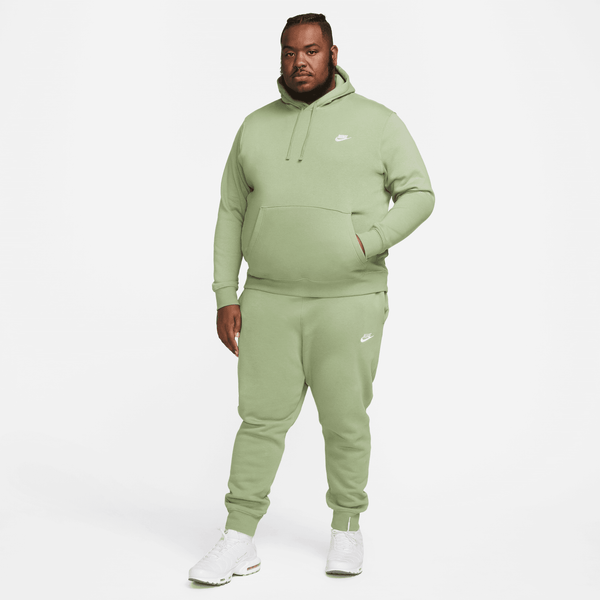 Nike - Men - Club Pullover Hoodie - Oil Green/White