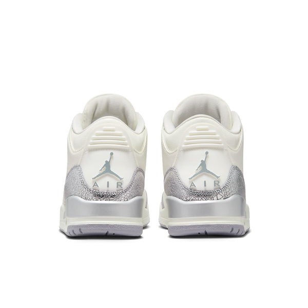 Jordan - Women - Retro 3 Low - Sail/Cement Grey/Metallic Silver