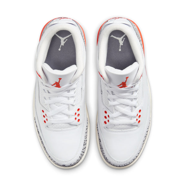 Jordan - Women - Retro 3 - White/Cosmic Clay/Cement Grey