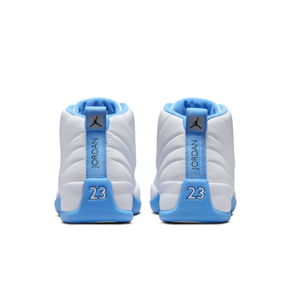 Jordan - Men - Air Retro12 - White/University Blue/Metallic Silver