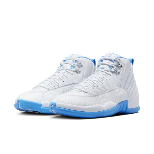 Jordan - Men - Air Retro12 - White/University Blue/Metallic Silver