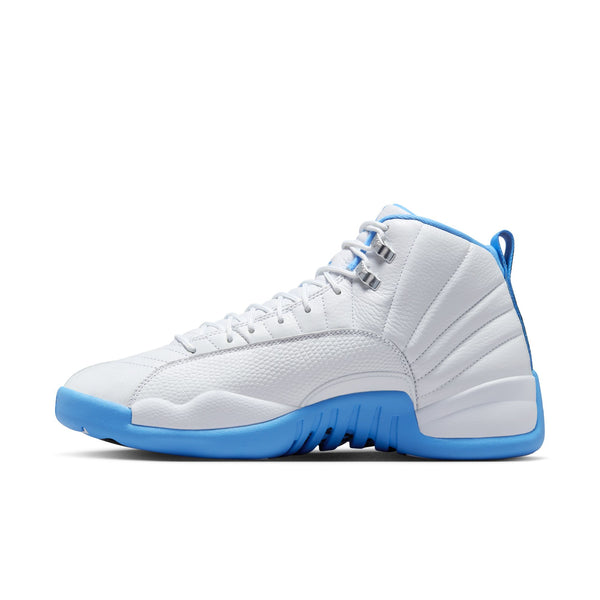 Jordan - Men - Air Retro12 - White/University Blue/Metallic Silver