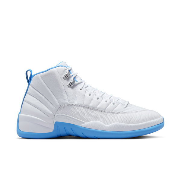 Jordan - Men - Air Retro12 - White/University Blue/Metallic Silver