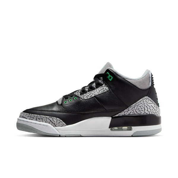 Jordan - Men - Retro 3 - Black/Green/Grey/White