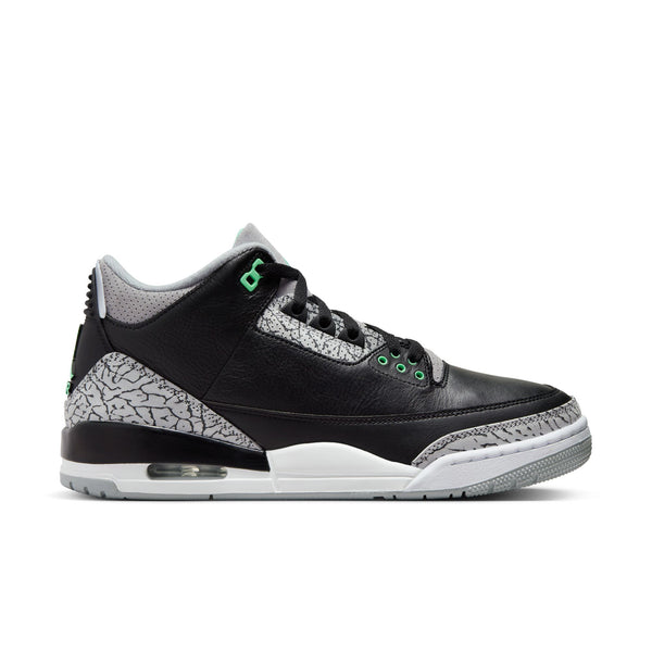 Jordan - Men - Retro 3 - Black/Green/Grey/White