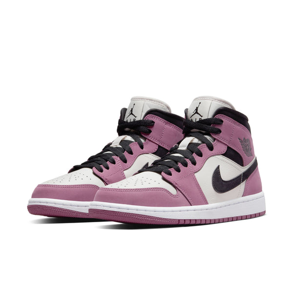 Jordan - Women - Air Jordan 1 Mid SE - Light Mulberry/Black/Light Bone/White