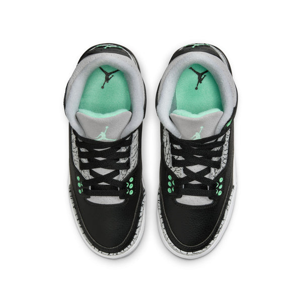Jordan - Boy - GS Retro 3 - Black/Green/Grey/White