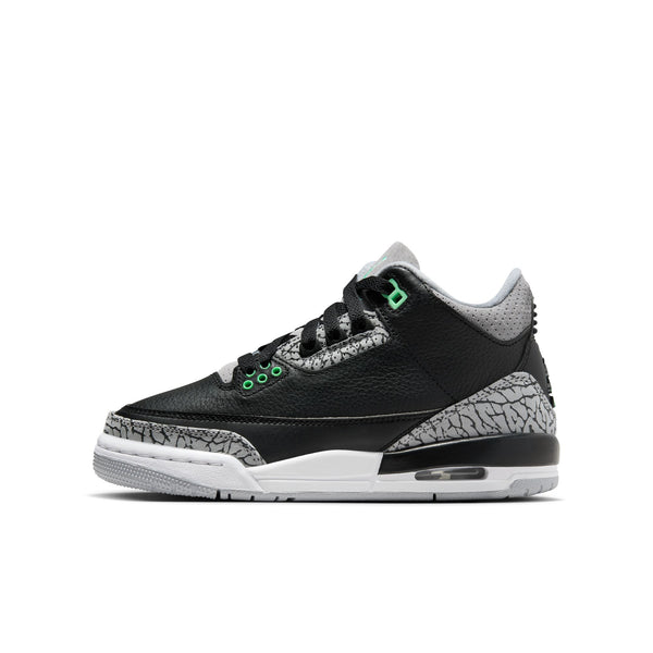 Jordan - Boy - GS Retro 3 - Black/Green/Grey/White