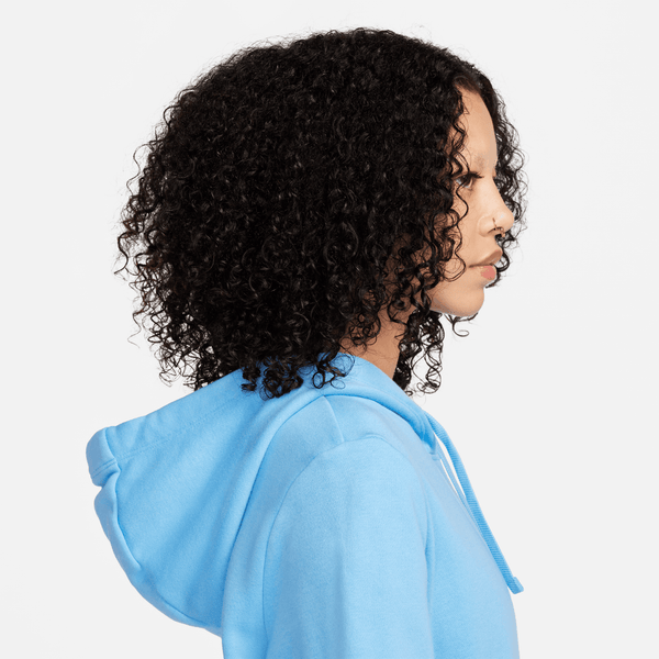 Nike - Women - Club Pullover Hoodie - University Blue/White