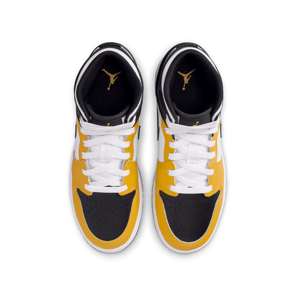 Jordan - Boy - GS Air Jordan 1 Mid - Yellow Ochre/Black