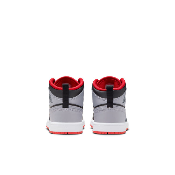 Jordan - Boy - PS Air Jordan 1 Mid - Black/Cement Grey/Fire Red
