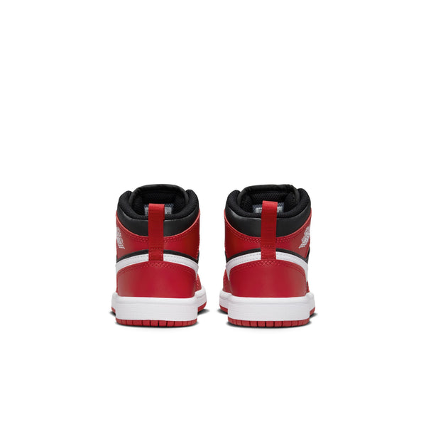 Jordan - Boy - PS Air Jordan 1 Mid - Black/White/Gym Red