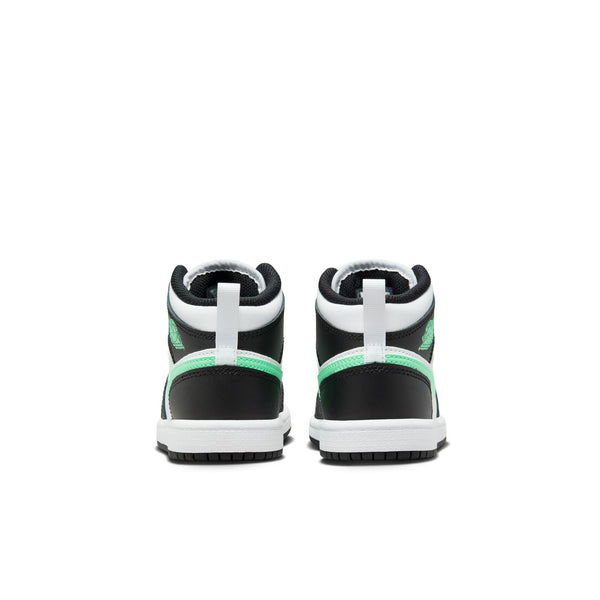 Jordan - Boy  - PS 1 Mid - White/Green Glow/Black