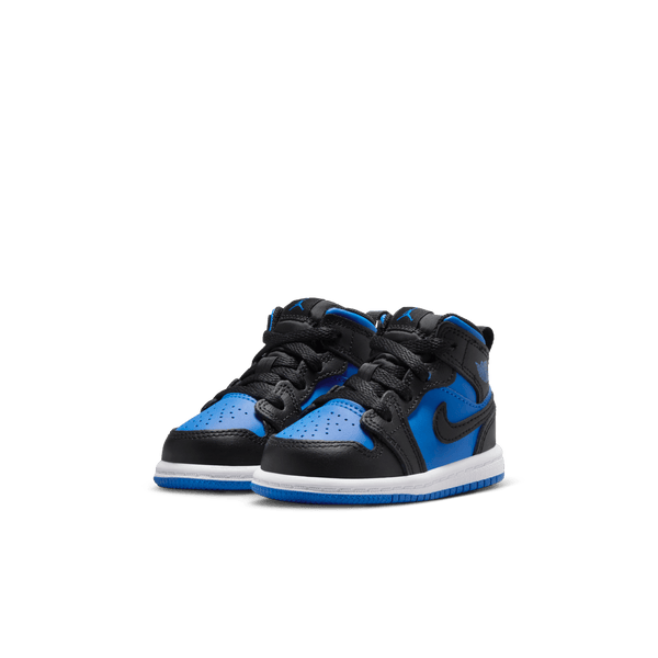 Jordan - Boy - TD Jordan 1 Mid - Black/Royal Blue/White
