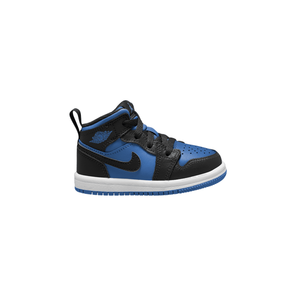 Jordan - Boy - TD Jordan 1 Mid - Black/Royal Blue/White