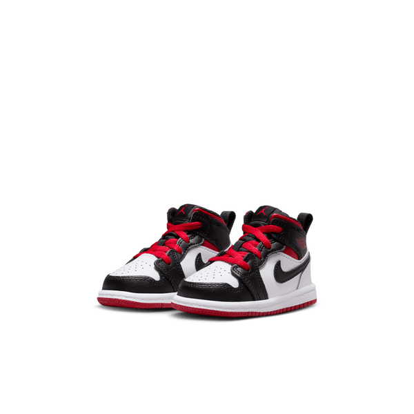 Jordan - Boy - TD Jordan 1 Mid - White/Gym Red/Black