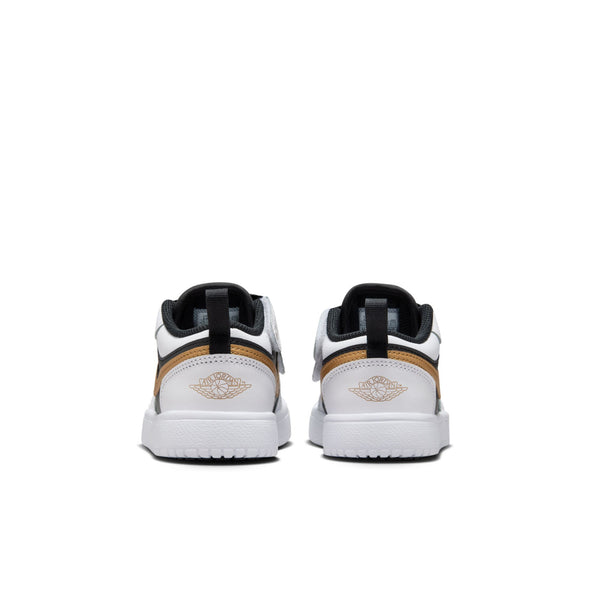 Jordan - Boy - PS Jordan 1 Low Alt - White/Metallic Gold/Black